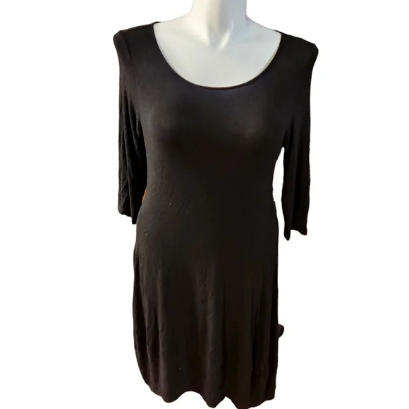 eileen fisher scoop neck jersey midi dress Eileen Fisher Scoop-Neck Jersey-Knit Midi Dress